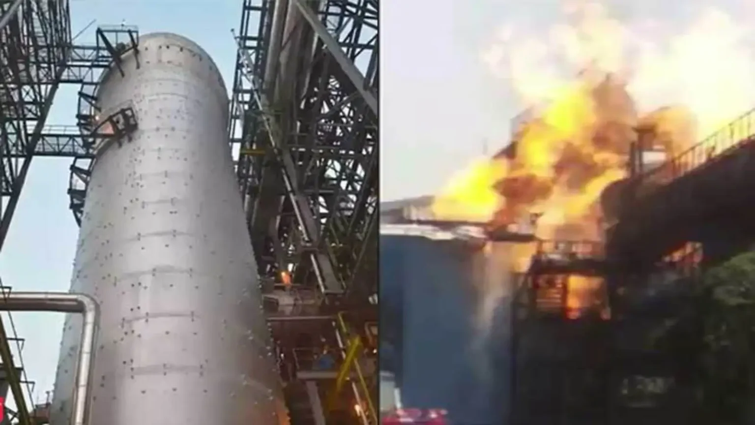 भिलाई स्टील प्लांट में ब्लास्ट फर्नेस फटा, भीषण आग से मचा हड़कंप