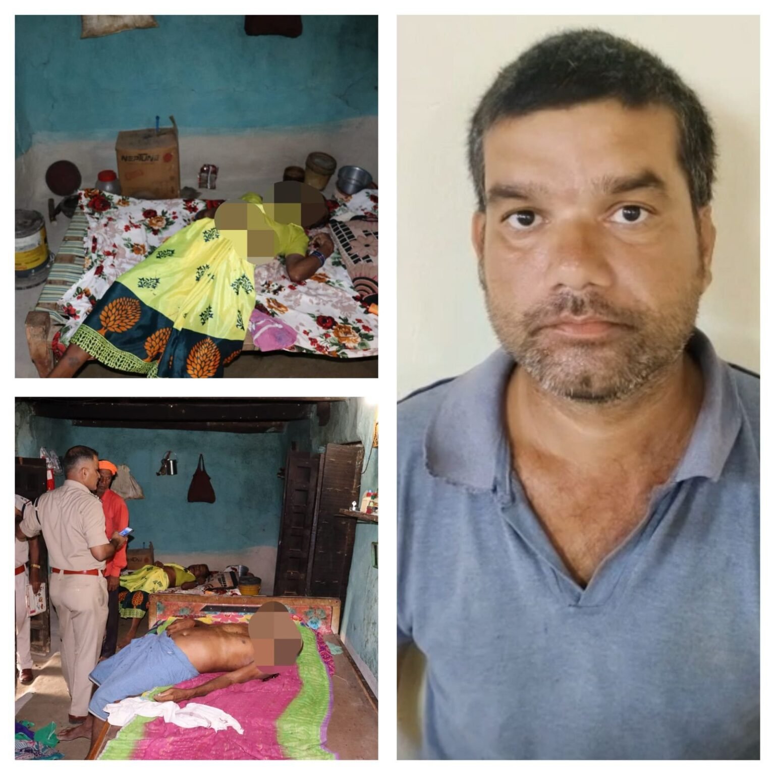 जमीन के झगड़े ने ली जान, बेटे ने पिता व फूफी को उतारा मौत के घाट, आरोपी पुत्र गिरफ्तार