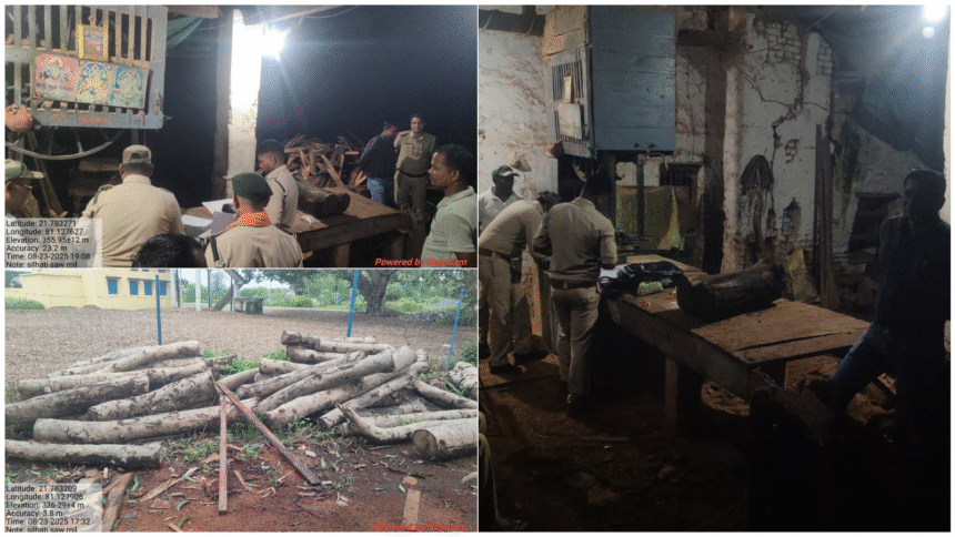 वन विभाग की बड़ी कार्रवाई: सिलहाटी में अवैध काष्ठ जप्त